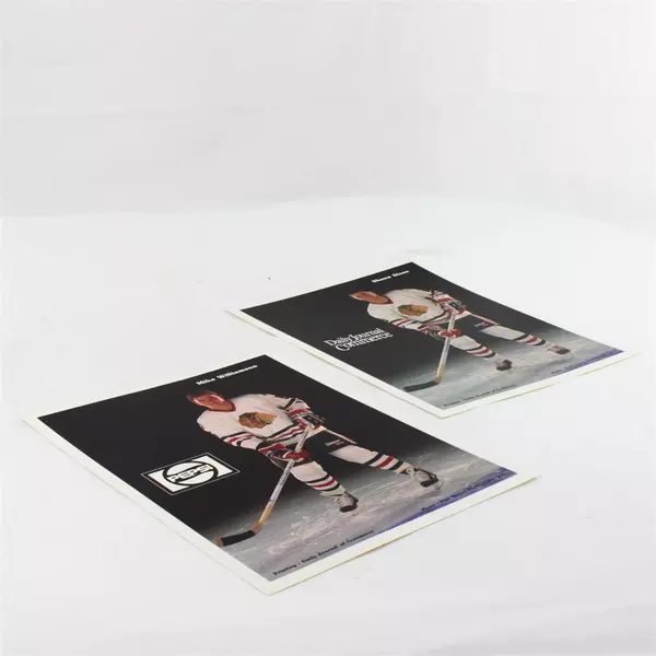 Lot of 2 Portland Winterhawks 8x10 Photos Mike Williamson & Shawn Stone