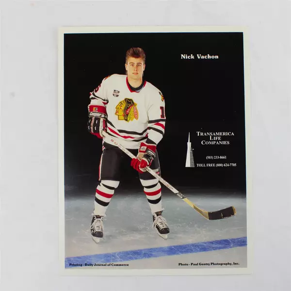 Lot of 2 Portland Winterhawks 8x10 Photos Brandon Coates Nick Vachon