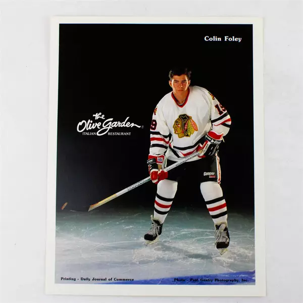 Lot of 2 Portland Winterhawks 8x10 Photos Colin Foley & Gordon Pell