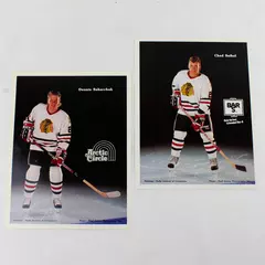 Lot of 2 Portland Winterhawks 8x10 Photos Dennis Saharchuk Chad Seibel