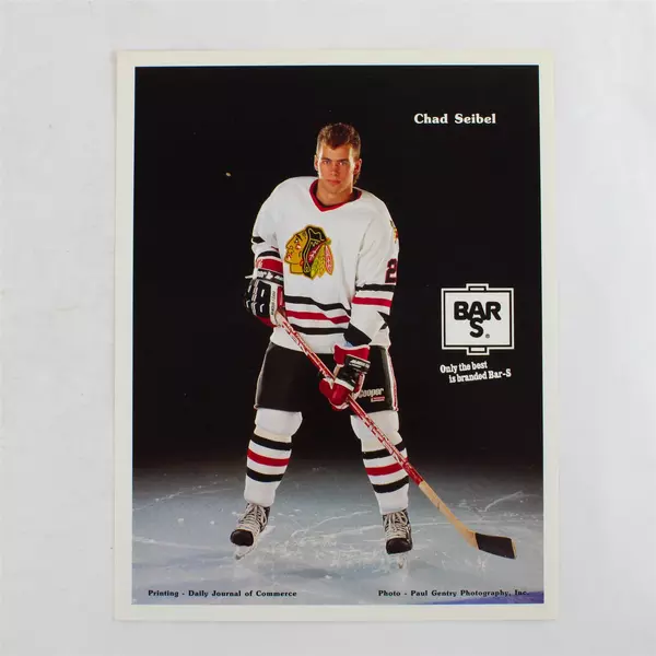 Lot of 2 Portland Winterhawks 8x10 Photos Dennis Saharchuk Chad Seibel