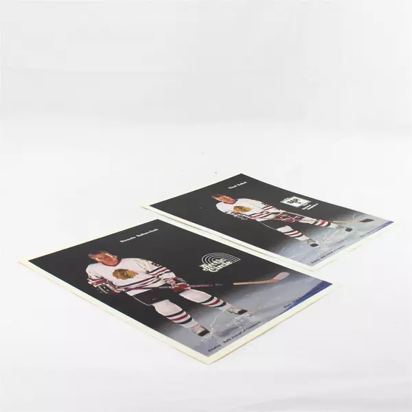 Lot of 2 Portland Winterhawks 8x10 Photos Dennis Saharchuk Chad Seibel