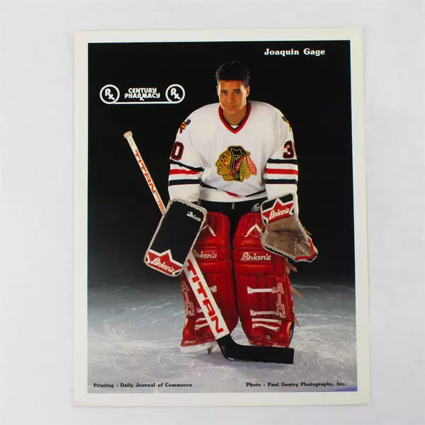 Lot of 2 Portland Winterhawks 8x10 Photos Joaquin Gage & Brandon Smith