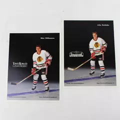 Lot of 2 Portland Winterhawks 8x10 Photos Mike Williamson John Badduke