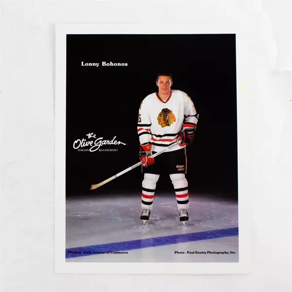 Lot of 2 Portland Winterhawks 8x10 Photos Shawn Collins Lonny Bohonos