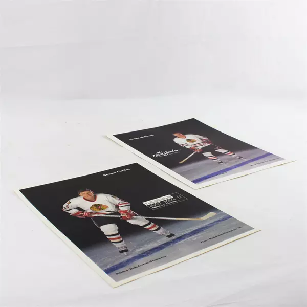 Lot of 2 Portland Winterhawks 8x10 Photos Shawn Collins Lonny Bohonos