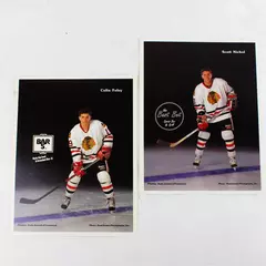 Lot of 2 Portland Winterhawks 8x10 Photos Colin Foley Scott Nichol
