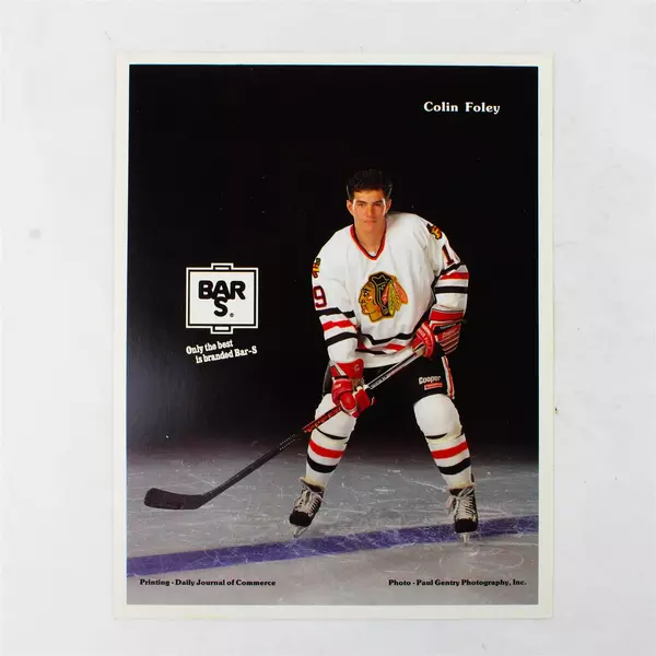 Lot of 2 Portland Winterhawks 8x10 Photos Colin Foley Scott Nichol