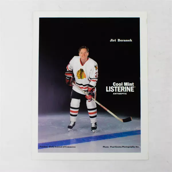 Lot of 2 Portland Winterhawks 8x10 Photos Jiri Beranek & Dave Cammock