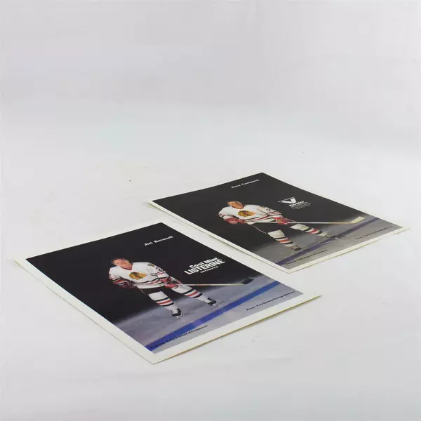 Lot of 2 Portland Winterhawks 8x10 Photos Jiri Beranek & Dave Cammock