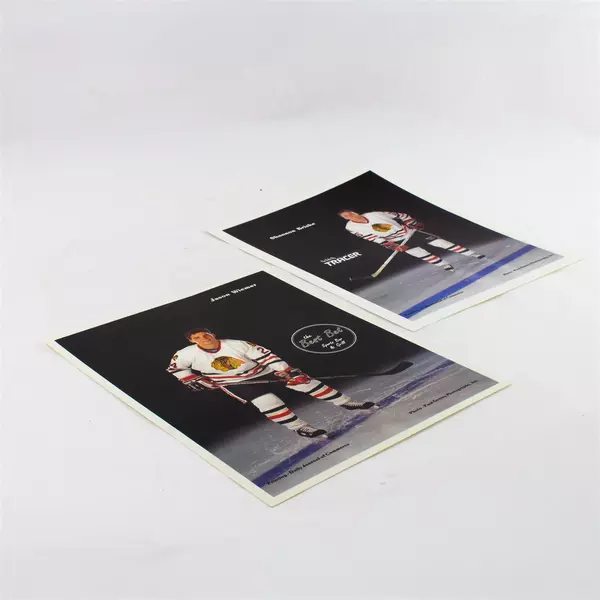 Lot of 2 Portland Winterhawks 8x10 Photos Jason Wiemer Shannon Briske