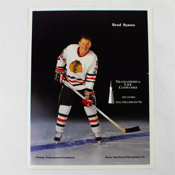 Lot of 2 Portland Winterhawks 8x10 Photos Brad Symes Brandon Smith Collectible