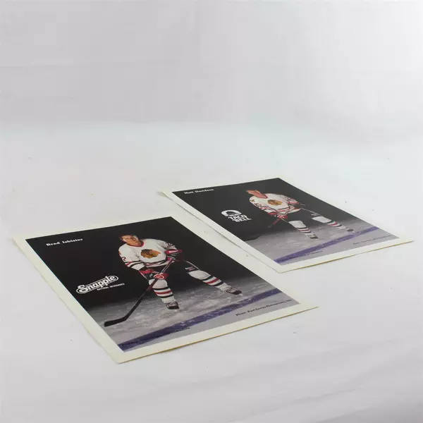 Lot of 2 Portland Winterhawks 8x10 Photos Matt Davidson Brad Isbister