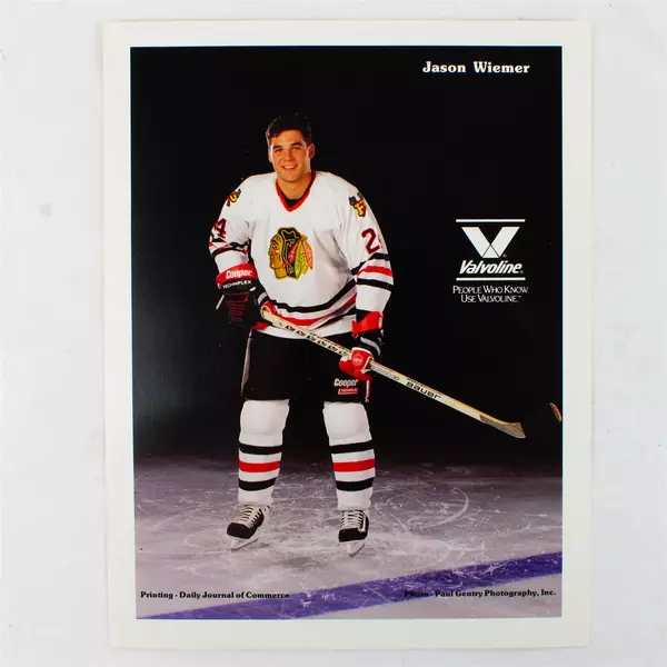 Lot of 2 Portland Winterhawks 8x10 Photos Jason Wiemer Jason McBain