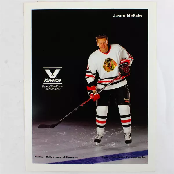 Lot of 2 Portland Winterhawks 8x10 Photos Jason Wiemer Jason McBain