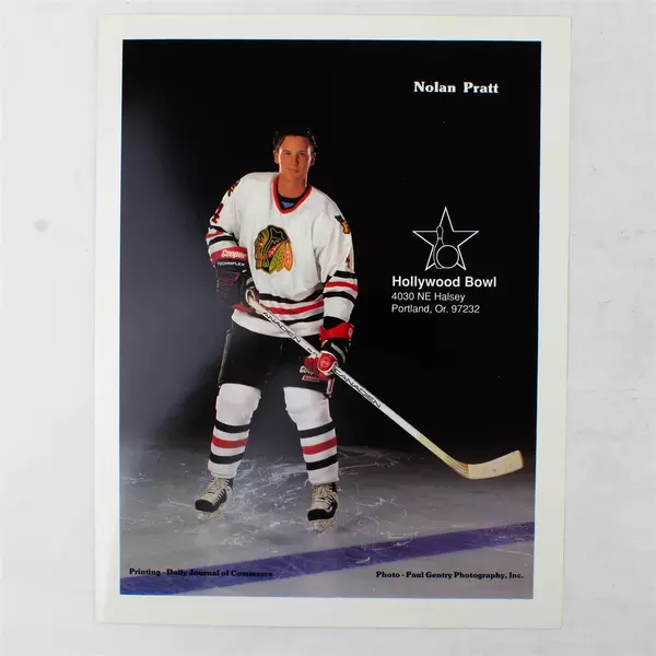Lot of 2 Portland Winterhawks 8x10 Photos Kevin Haupt Nolan Pratt