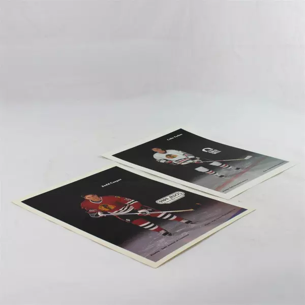 Lot of 2 Portland Winterhawks 8x10 Photos Judd Casper & Colin Forbes