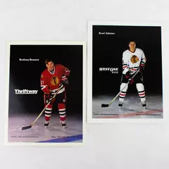 Lot of 2 Portland Winterhawks 8x10 Photos Rodney Bowers Brad Isbister