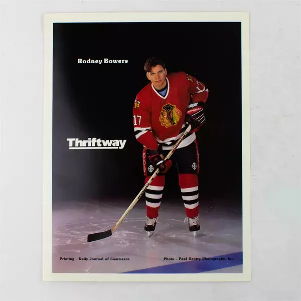 Lot of 2 Portland Winterhawks 8x10 Photos Rodney Bowers Brad Isbister
