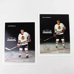 Lot of 2 Portland Winterhawks 8x10 Photos Todd Robinson Dave Scatchard