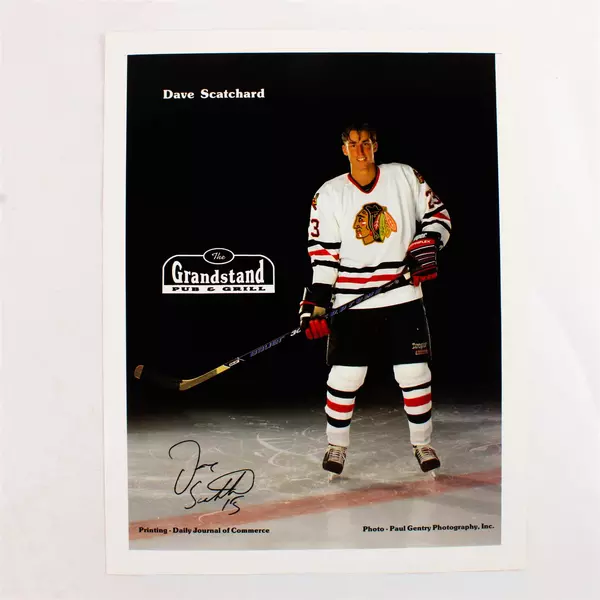 Lot of 2 Portland Winterhawks 8x10 Photos Todd Robinson Dave Scatchard
