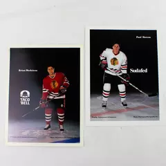 Lot of 2 Portland Winterhawks 8x10 Photos Paul Herron & Brian Medeiros