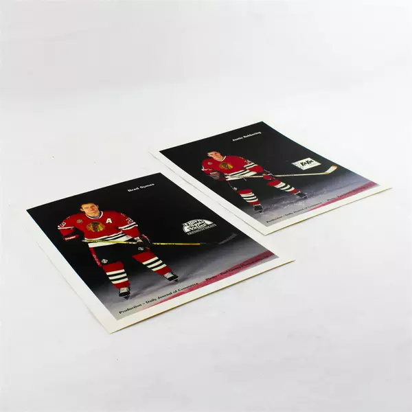 Lot of 2 Portland Winterhawks 8x10 Photos Brad Symes Justin Bekkering