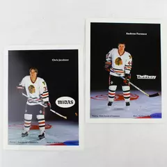 Lot of 2 Portland Winterhawks 8x10 Photos Chris Jacobson Andrew Ference