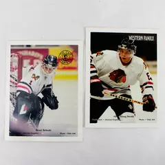 Lot of 2 Portland Winterhawks 8x10 Photos Brent Belecki Doug Strobl Hockey