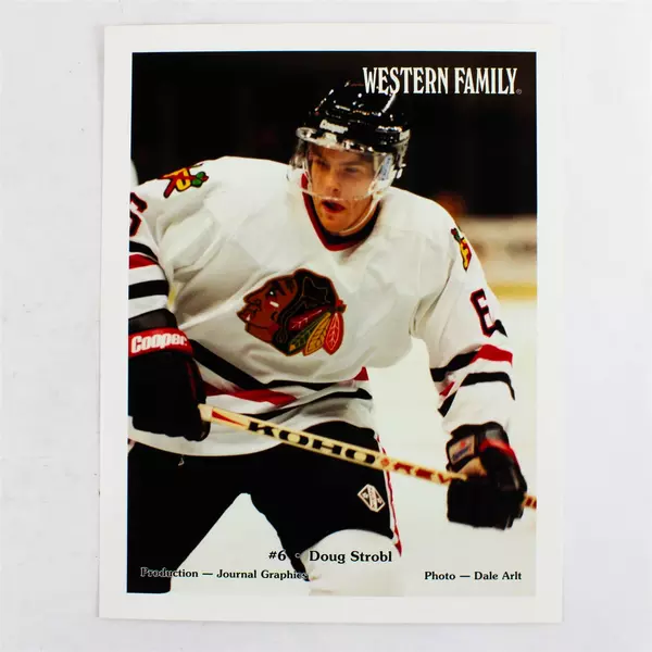 Lot of 2 Portland Winterhawks 8x10 Photos Brent Belecki Doug Strobl Hockey