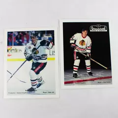Lot of 2 Portland Winterhawks 8x10 Photos Matt Davidson Todd Hornung