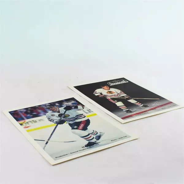 Lot of 2 Portland Winterhawks 8x10 Photos Matt Davidson Todd Hornung