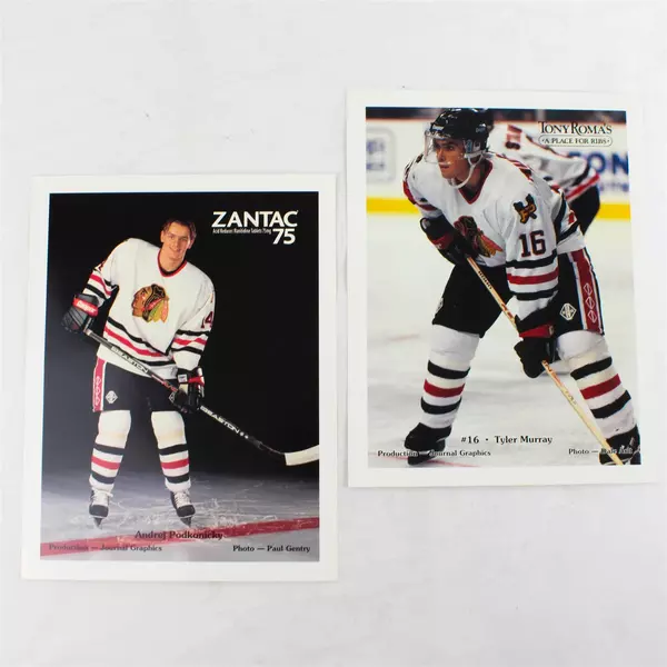 Lot of 2 Portland Winterhawks 8x10 Photos Andrej Podkonicky Tyler Murray