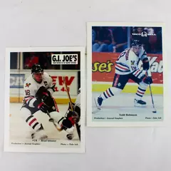 Lot of 2 Portland Winterhawks 8x10 Photos Brad Isbister Todd Robinson