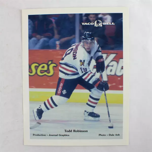 Lot of 2 Portland Winterhawks 8x10 Photos Brad Isbister Todd Robinson
