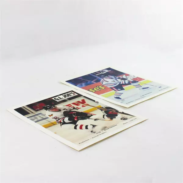 Lot of 2 Portland Winterhawks 8x10 Photos Brad Isbister Todd Robinson