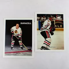 Lot of 2 Portland Winterhawks 8x10 Photos Brad Cote Randy Favaro Vintage