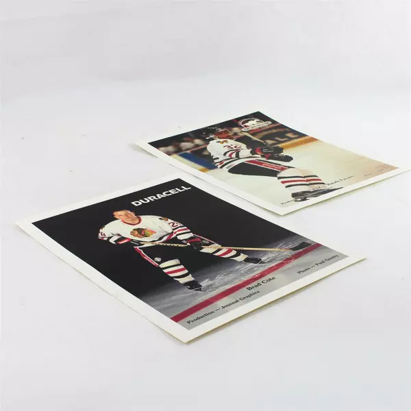 Lot of 2 Portland Winterhawks 8x10 Photos Brad Cote Randy Favaro Vintage