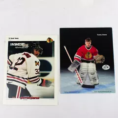 Lot of 2 Portland Winterhawks 8x10 Photos Kevin Young & Corey Jones