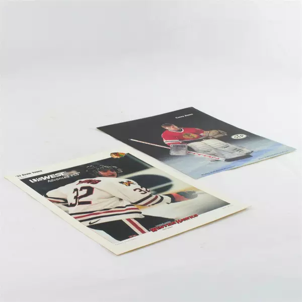 Lot of 2 Portland Winterhawks 8x10 Photos Kevin Young & Corey Jones