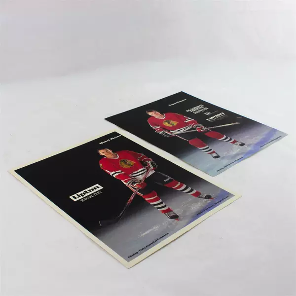 Lot of 2 Portland Winterhawks 8x10 Photos Michel Michon Regan Simpson