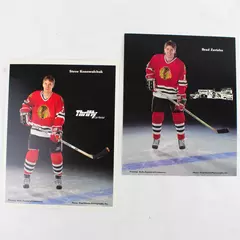 Lot of 2 Portland Winterhawks 8x10 Photos Steve Konowalchuk Brad Zavisha