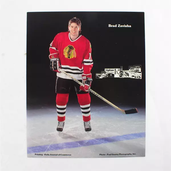 Lot of 2 Portland Winterhawks 8x10 Photos Steve Konowalchuk Brad Zavisha