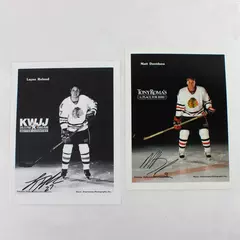 Lot of 2 Portland Winterhawks 8x10 Photos Signed Layne Roland Matt Davidson