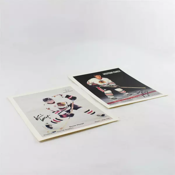 Lot of 2 Portland Winterhawks 8x10 Signed Photos Kevin Haupt & Shon Jones-Parry