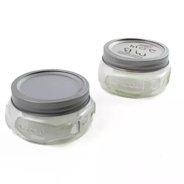 Set of 2 Ball Mason Jars with SureTight Lids Small 2.25" x 3.5"