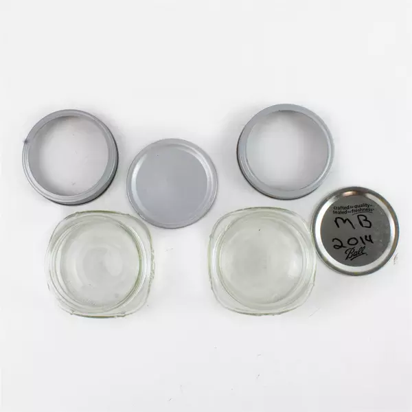 Set of 2 Ball Mason Jars with SureTight Lids Small 2.25" x 3.5"