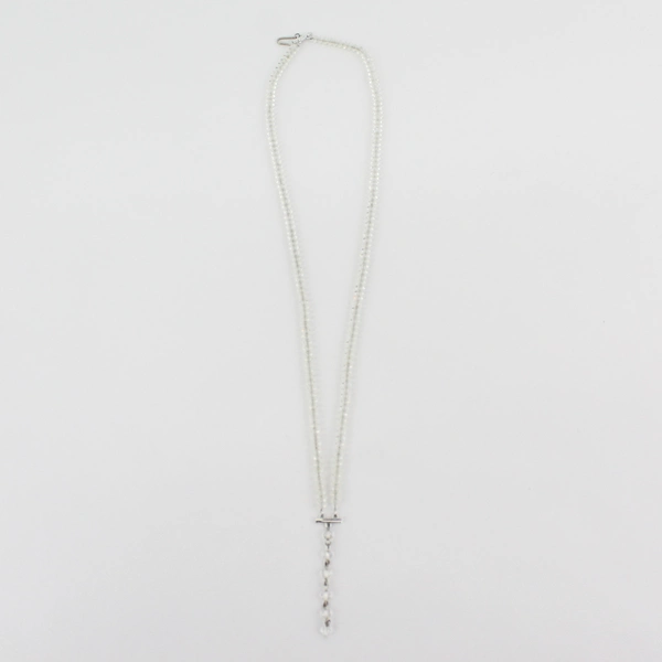 Handmade Double Strand Crystal Choker Necklace 16 Inch