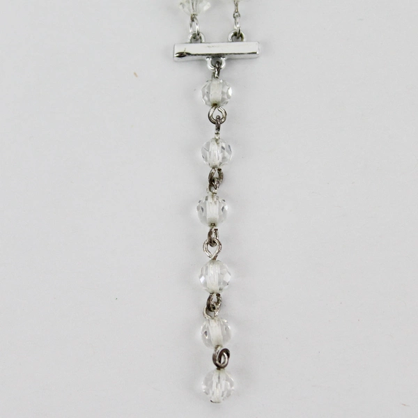 Handmade Double Strand Crystal Choker Necklace 16 Inch