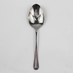 Oyster Bay By Barclay Geneve Stainless Korea Satin Handle Serving Spoon